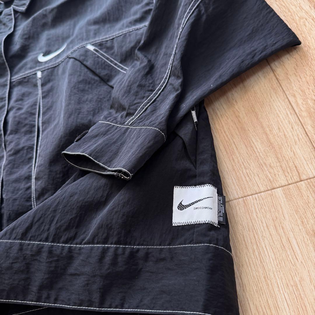 NIKE Swooshwear ナイロンジャケット ウィメンズ 刺繍ロゴ L