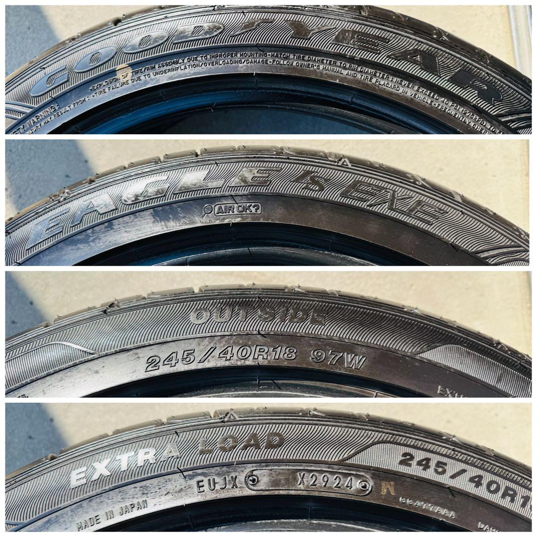 GOOD YEAR EAGLE LS EXE 245/40R18 2024年製。