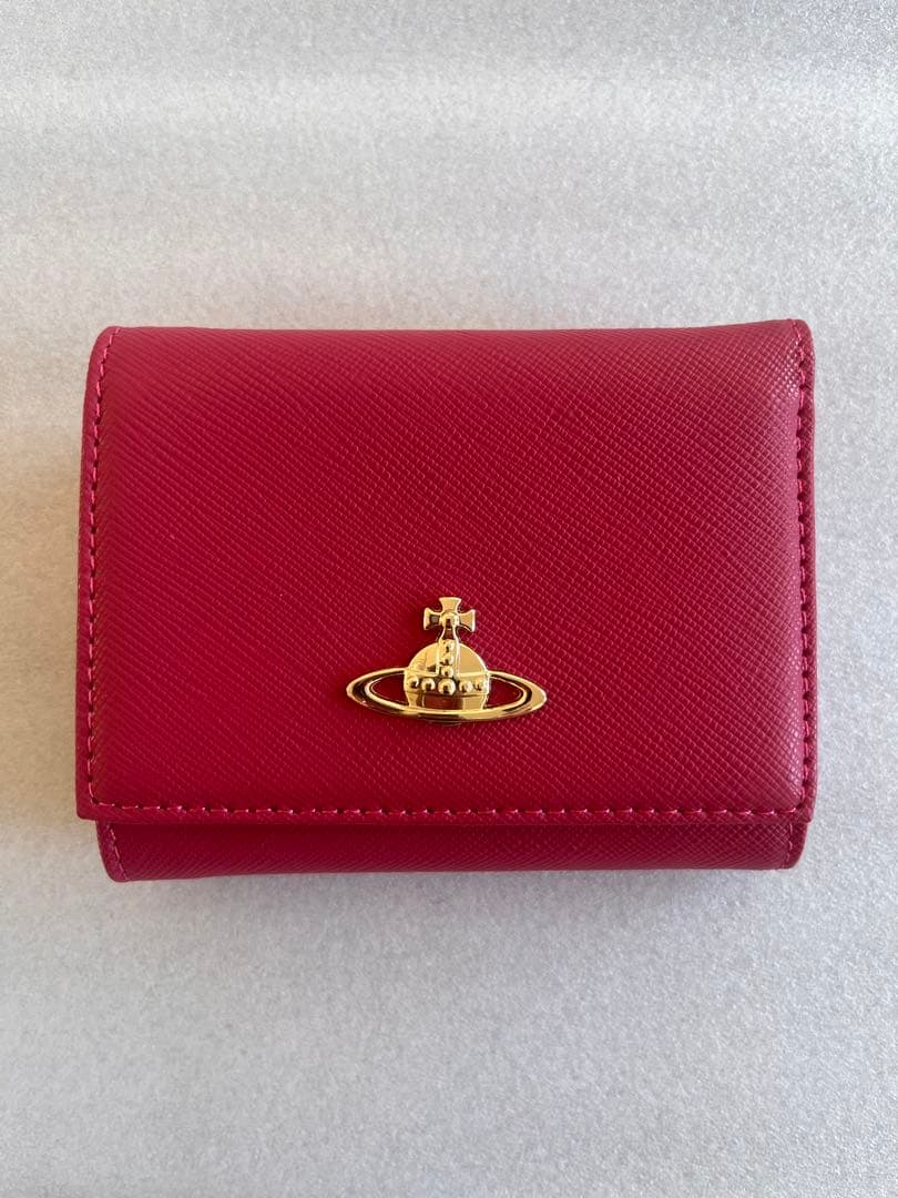 【新品未使用】Vivienne Westwood ピンク 三つ折り財布