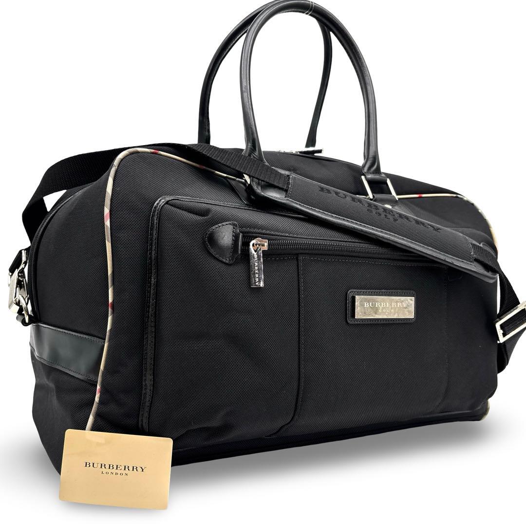 極美品】BURBERRY バーバリー　２WAY ボストンバッグ 　ノバチェック