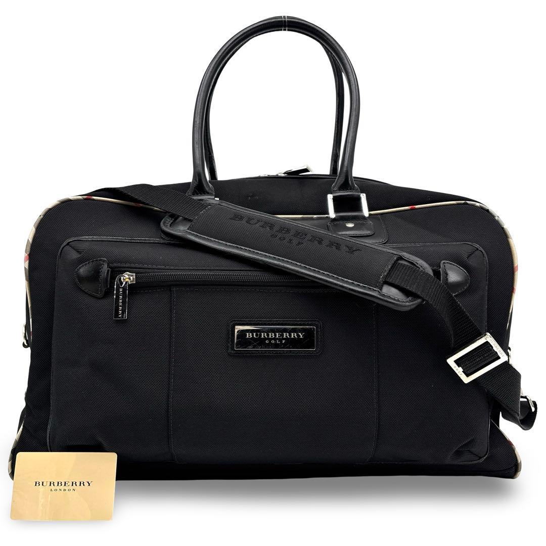 極美品】BURBERRY バーバリー　２WAY ボストンバッグ 　ノバチェック
