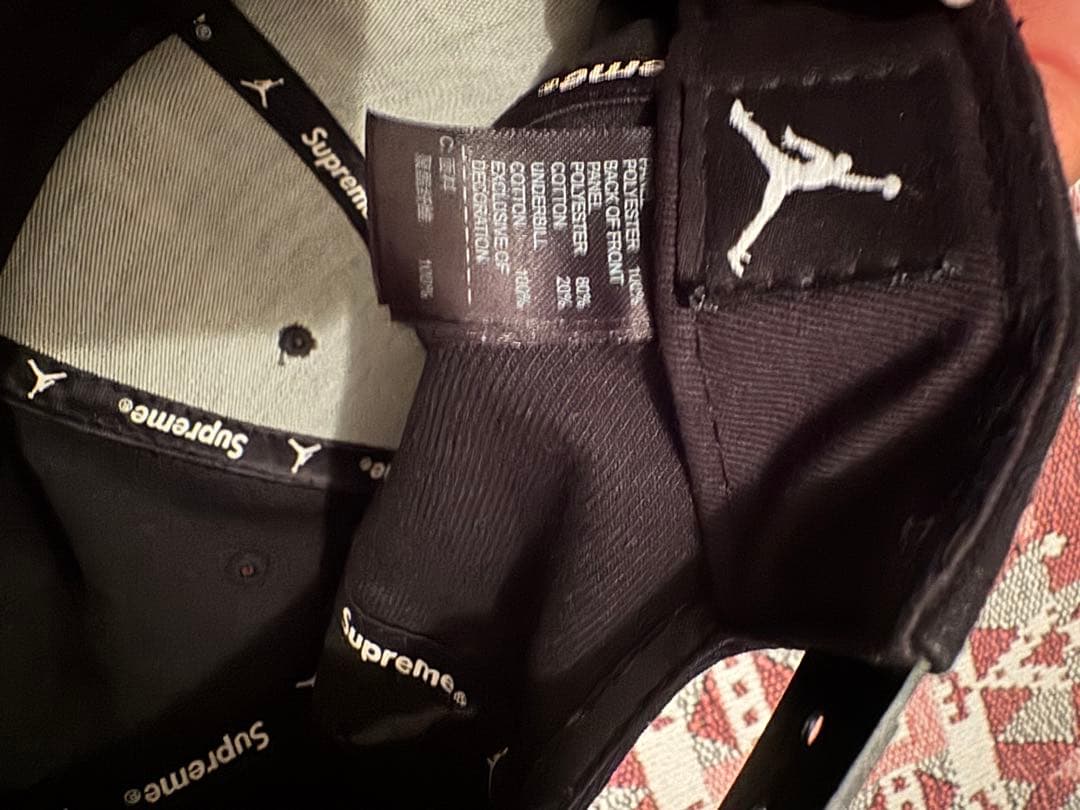 15aw supreme jordan キャップ　ジョーダン