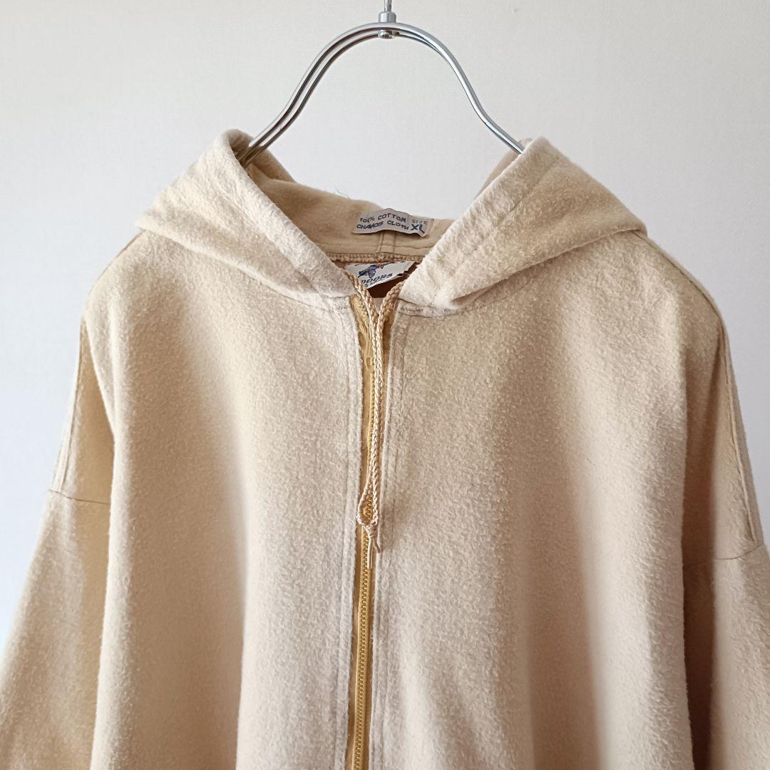 80s USA製 Prentiss シャモアクロス ハーフジップパーカー