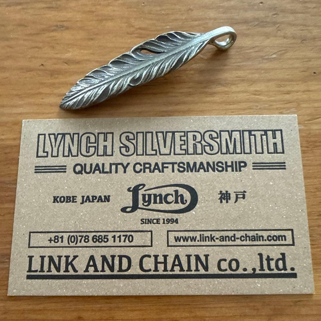 LINK AND CHAIN シルバー羽根型ペンダント