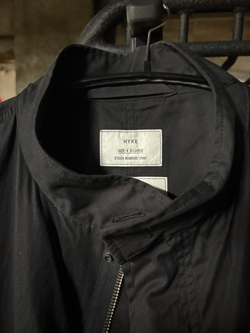 【HYKE】 N/C TYPE M-65 FIELD COAT 黒 サイズ4