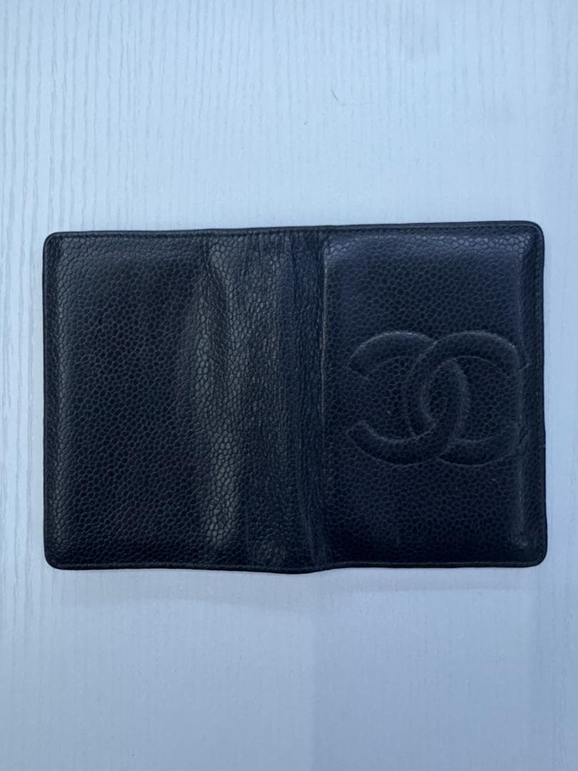 CHANEL ブラック レザー 名刺入れ