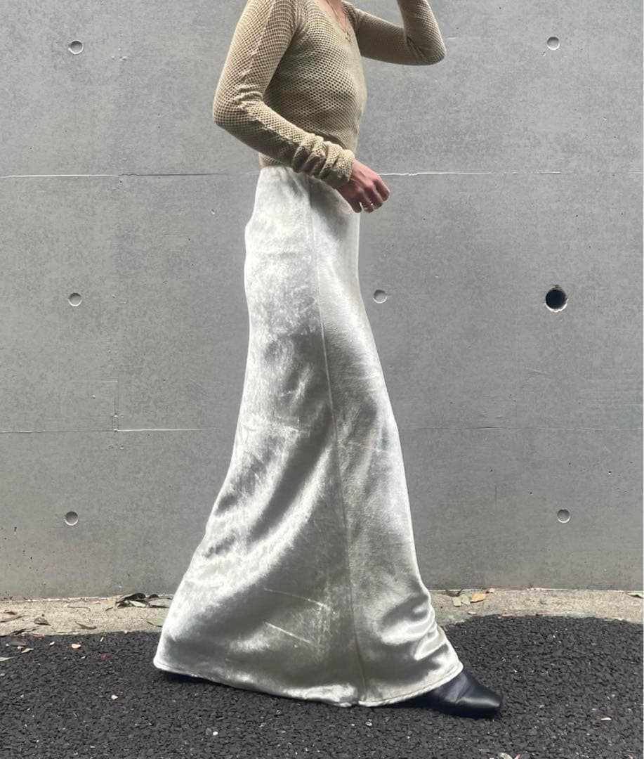 Naenof velvet long skirt ベルベットロングスカート