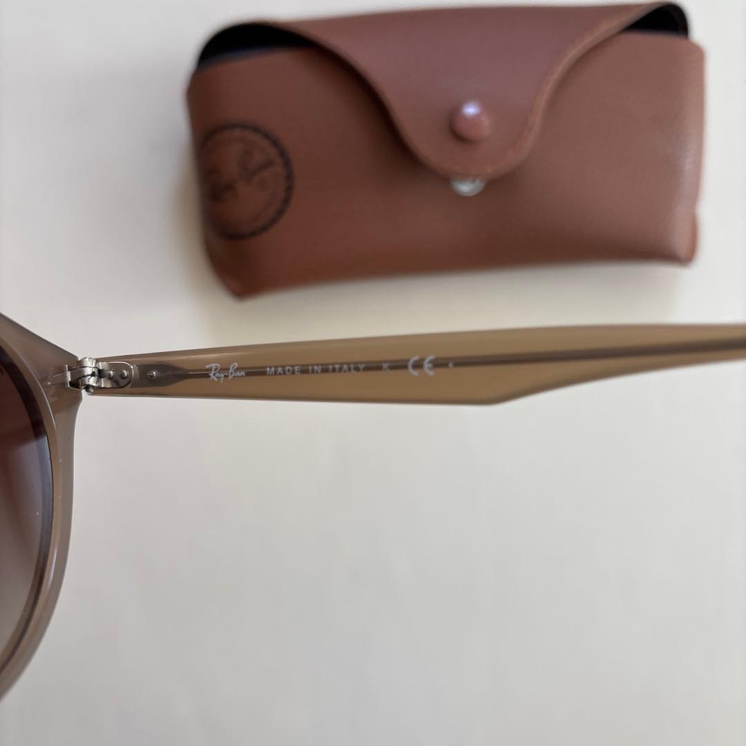 Ray-Ban ラウンド型サングラス ブラウン