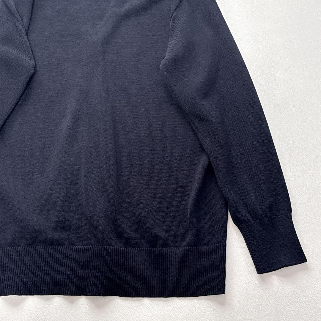 極美品 自由区 25SS カタログ掲載 洗える エンブレムニット カーディガン