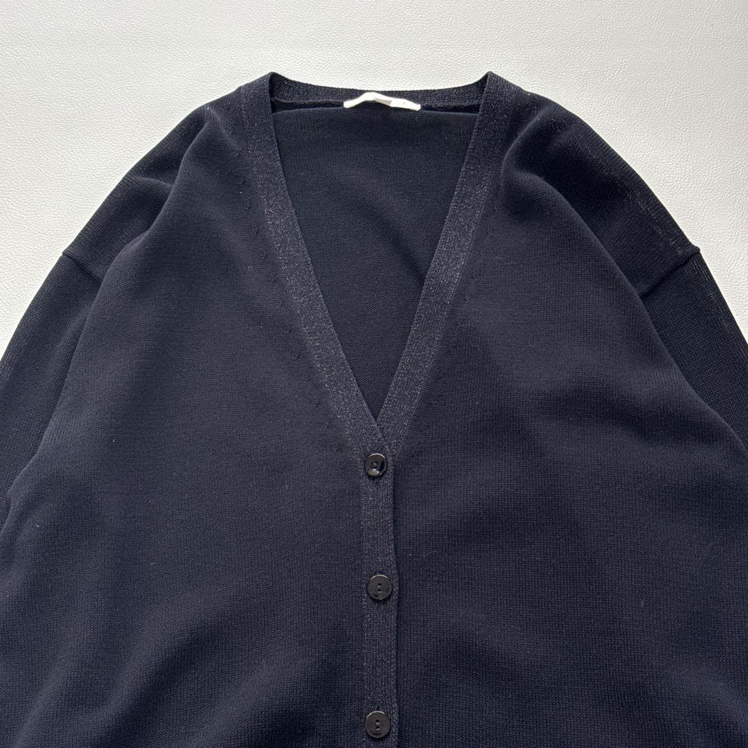極美品 自由区 25SS カタログ掲載 洗える エンブレムニット カーディガン