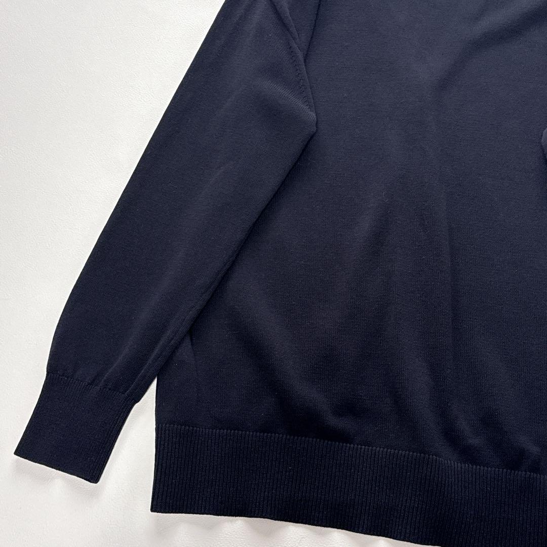 極美品 自由区 25SS カタログ掲載 洗える エンブレムニット カーディガン