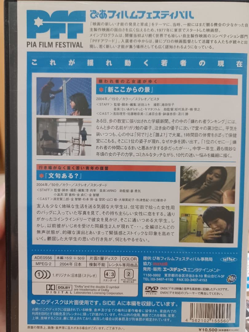 ぴあフィルムフェスティバル 2004 Vol.1.2.3.6.7 ある朝スウプは