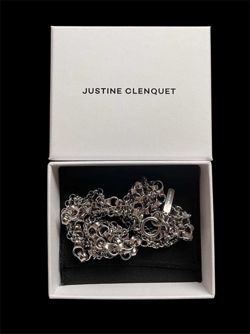 JUSTINE CLENQUET シルバーチェーンネックレス