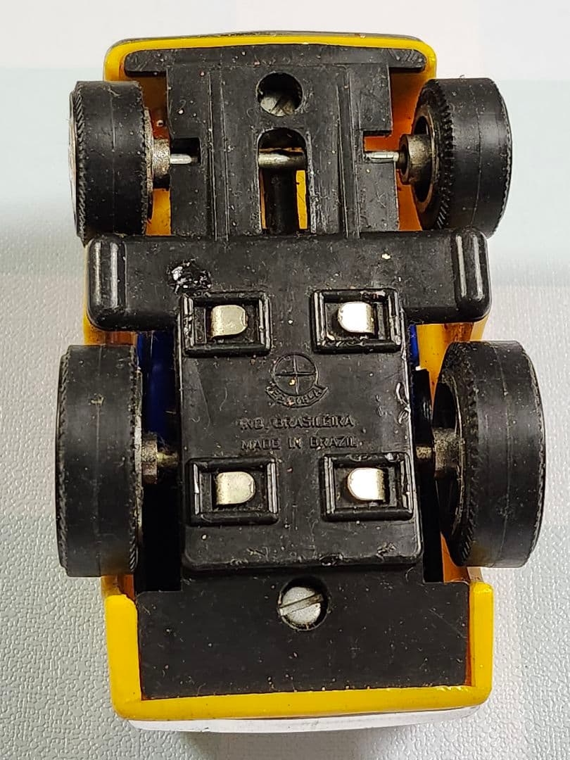 イエロー ミニカー モデル73 ブラジル製　チョロQ　昭和レトロ