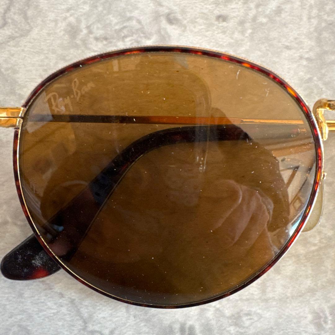 Ray-Ban ラウンドサングラス ブラウンレンズ
