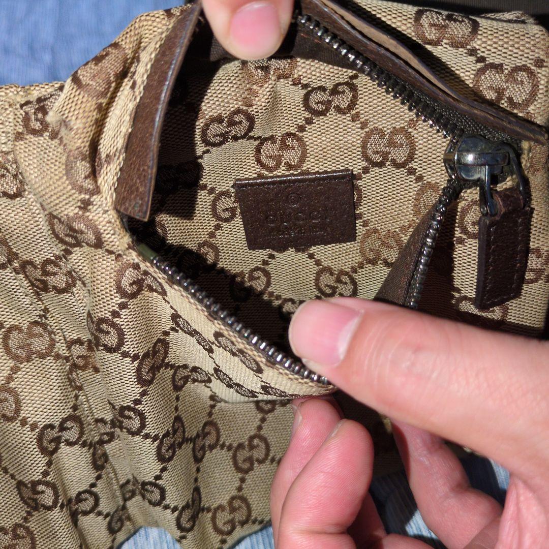◆GUCCI　GGパターン　ボディバッグ　ウエストポーチ　希少◆