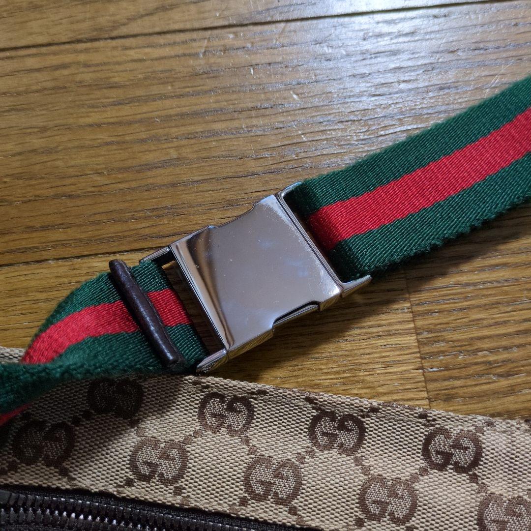 ◆GUCCI　GGパターン　ボディバッグ　ウエストポーチ　希少◆