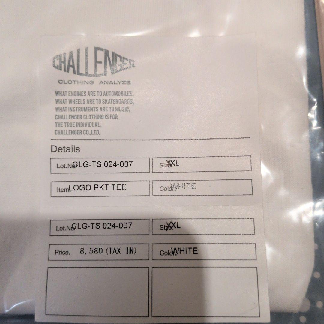 CHALLENGER LOGO PKT TEE XXL ホワイト