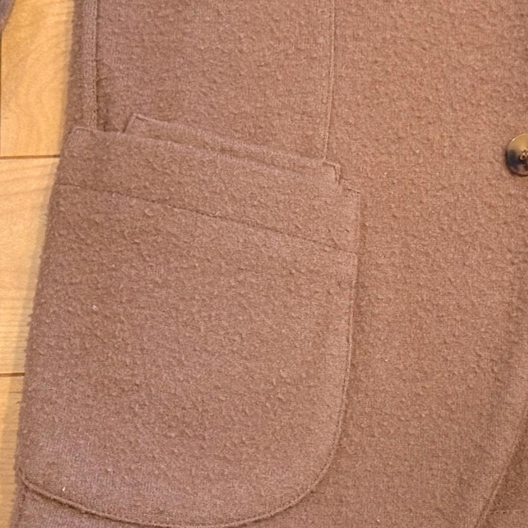 LARDINI ウール カセンティーノ キャメル ジャケット ブートニエール