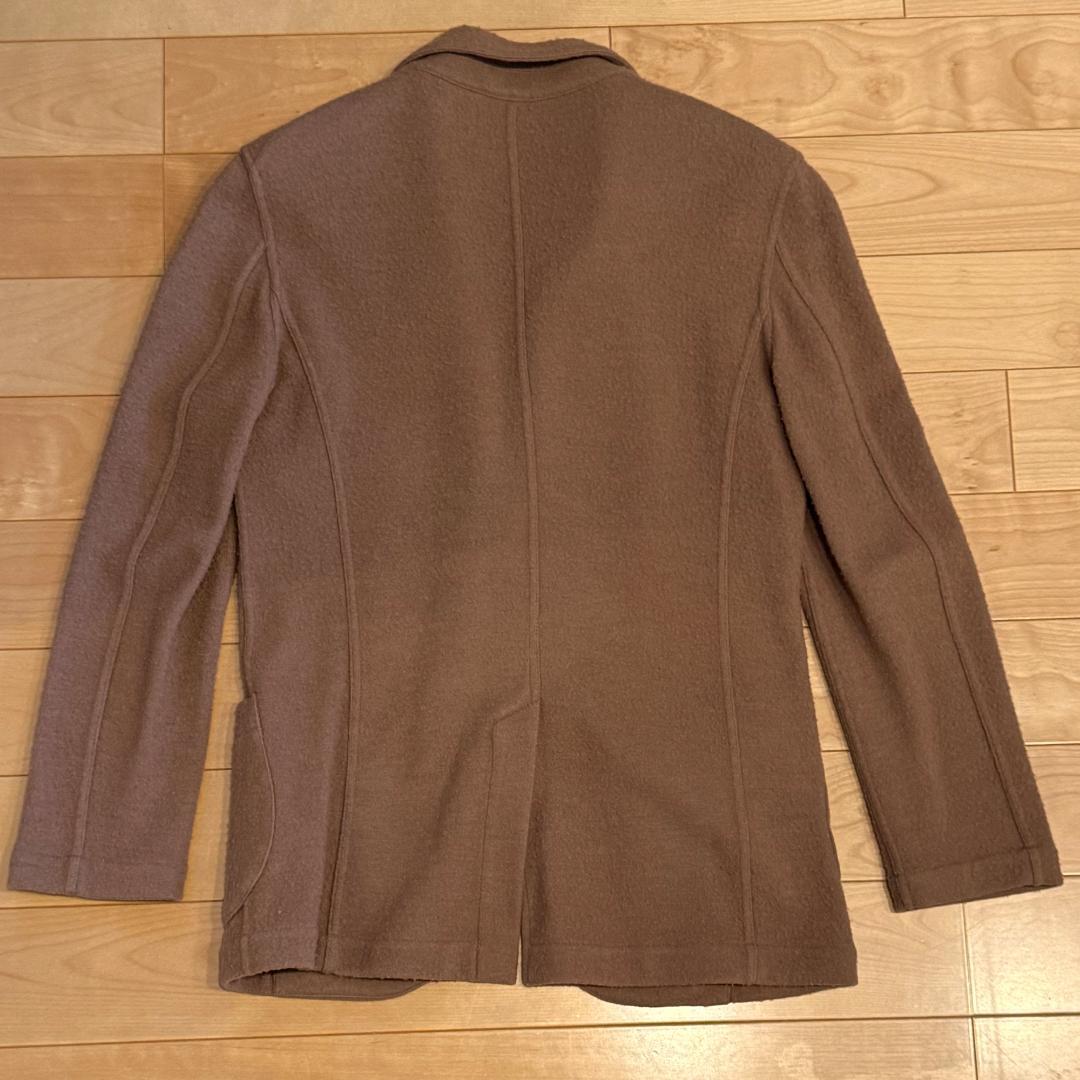 LARDINI ウール カセンティーノ キャメル ジャケット ブートニエール