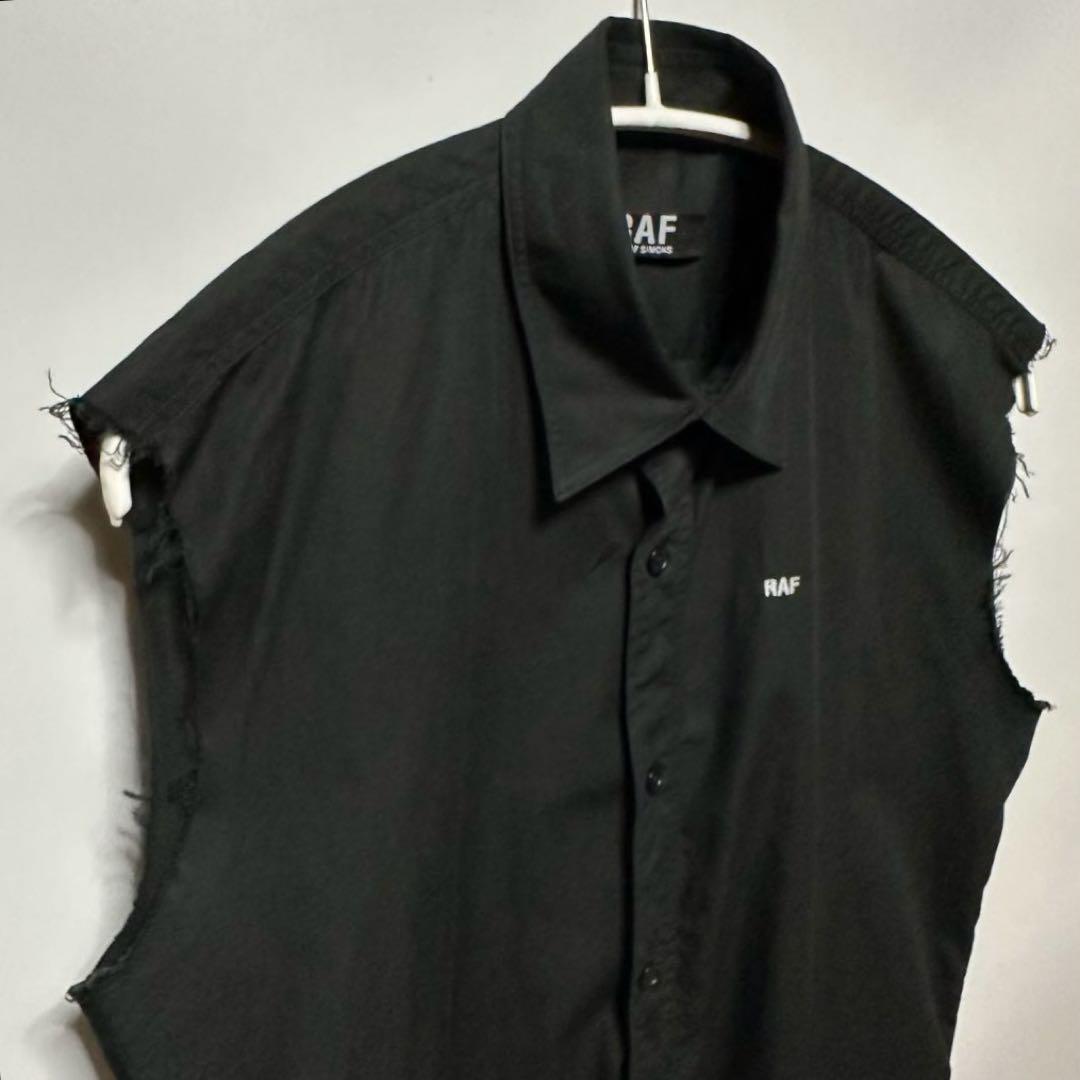 ※S※ RAF BY RAF SIMONS - カットオフシャツ