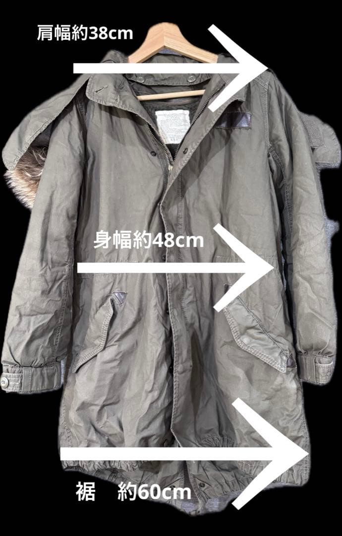 ま*♪様 【SALE】 goaモッズコート リアルファー付きロング丈送料込み