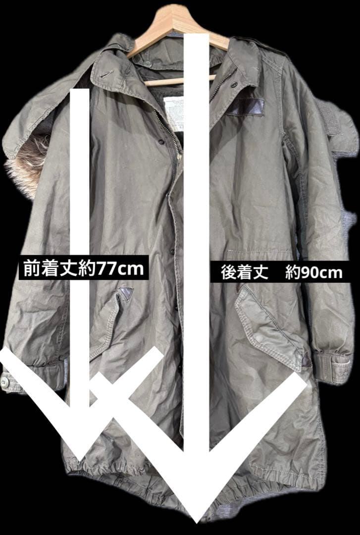 ま*♪様 【SALE】 goaモッズコート リアルファー付きロング丈送料込み
