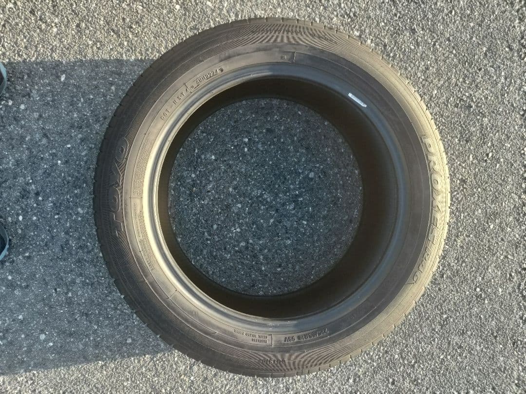 TOYO PROXES 225/55R19 24年製 室内保管 約5mm 送料込