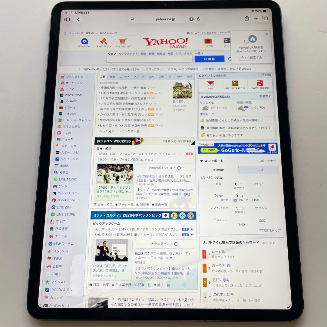 ⭐️ iPad Pro 12.9インチ 第3世代 256GB【訳あり】