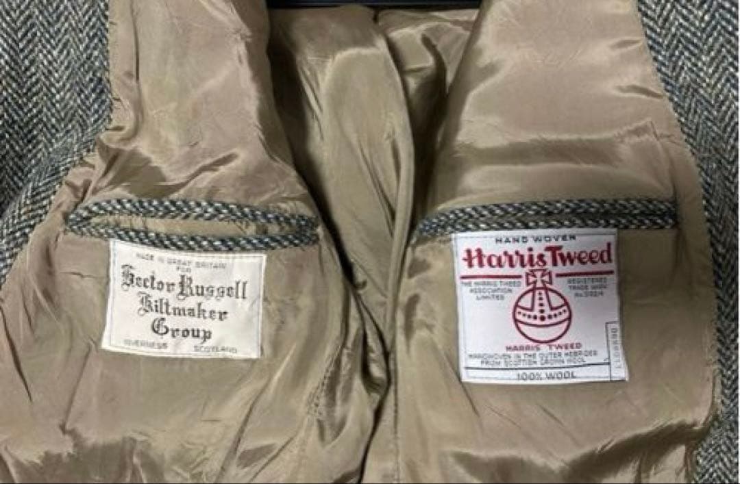 【ウール100英国製】Hector Russell × Harris Tweed