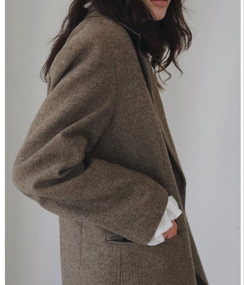 anuke♡Herringbone Wool Jacket 38