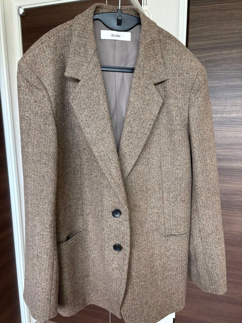 anuke♡Herringbone Wool Jacket 38
