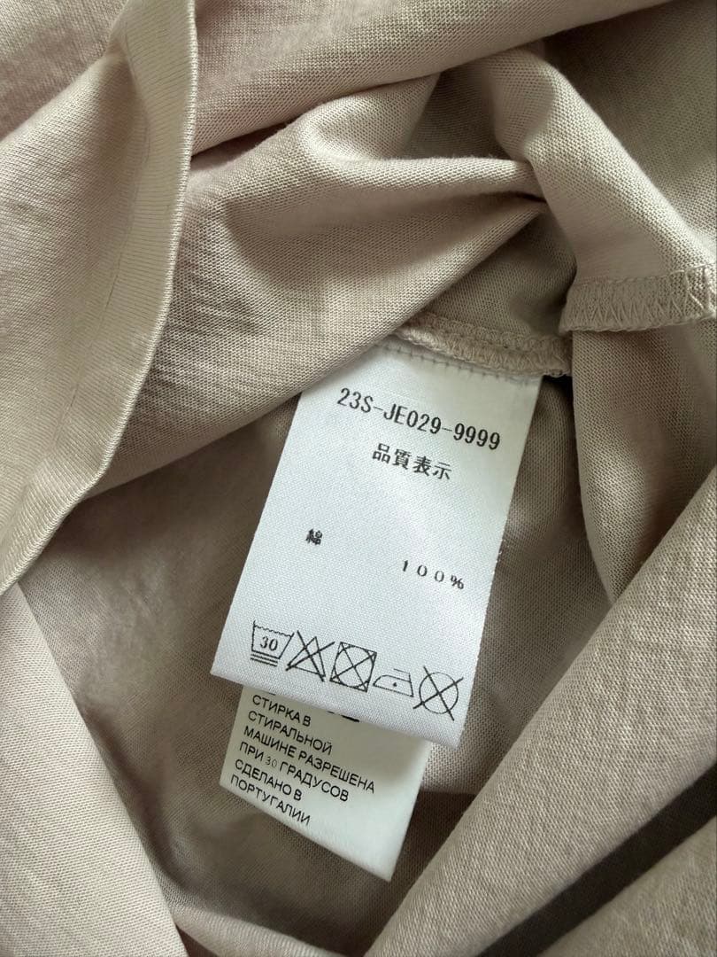 PATOU ロゴ　Tシャツ　半袖　ベージュ　S
