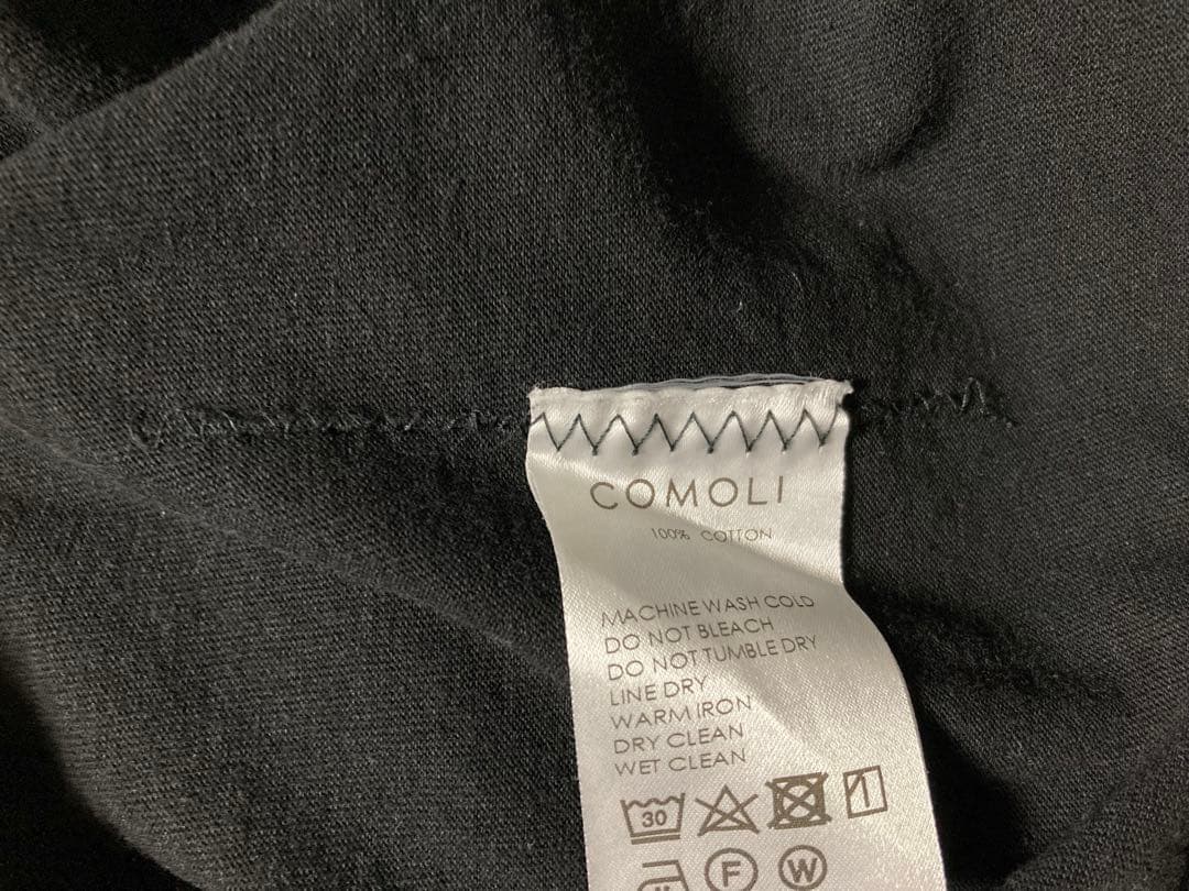 COMOLI 24SSコットンジャージノースリーブTシャツ