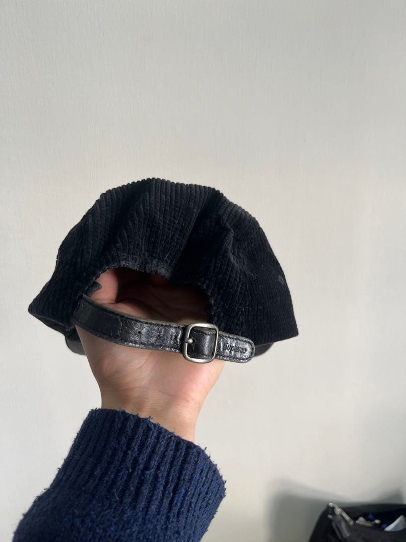 本日中のみ大セール！！ Supreme 黒 コーデュロイキャップ　 usa
