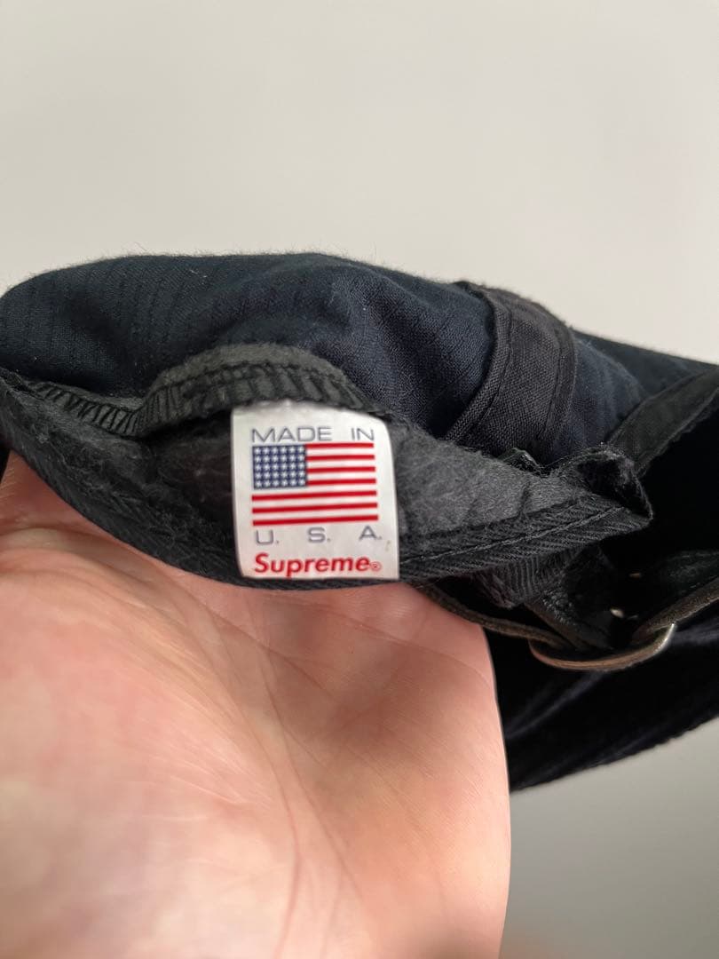 本日中のみ大セール！！ Supreme 黒 コーデュロイキャップ　 usa