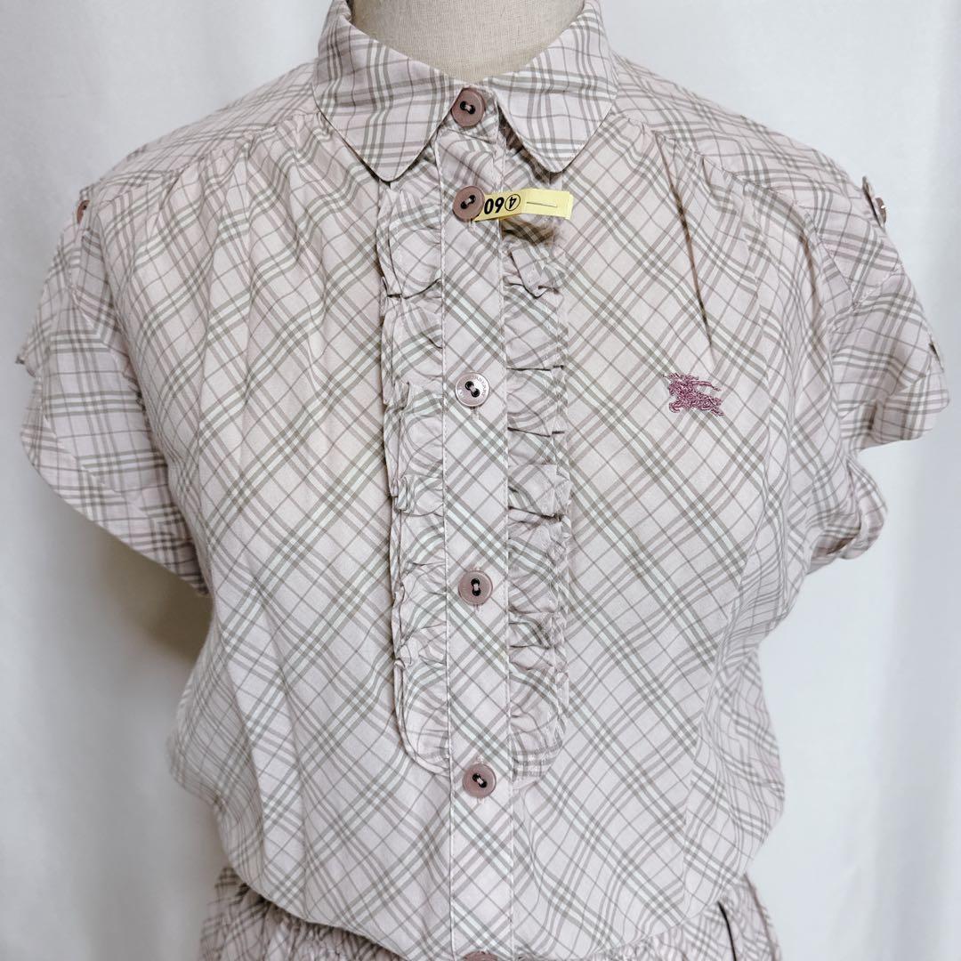 BURBERRY BLUE LABEL ワンピース 36 ノバチェック フリル