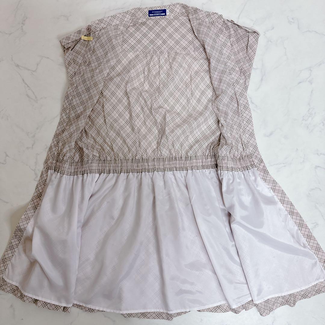 BURBERRY BLUE LABEL ワンピース 36 ノバチェック フリル