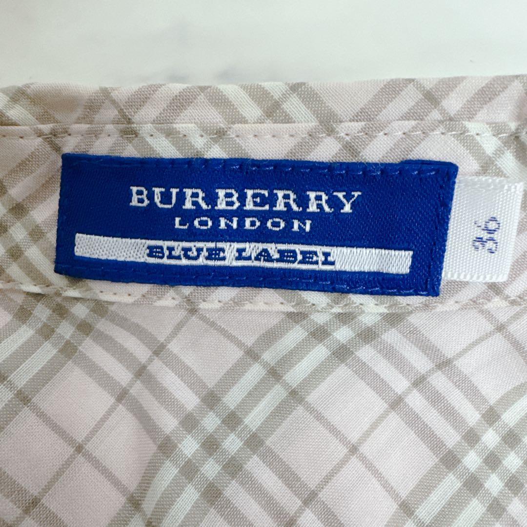BURBERRY BLUE LABEL ワンピース 36 ノバチェック フリル