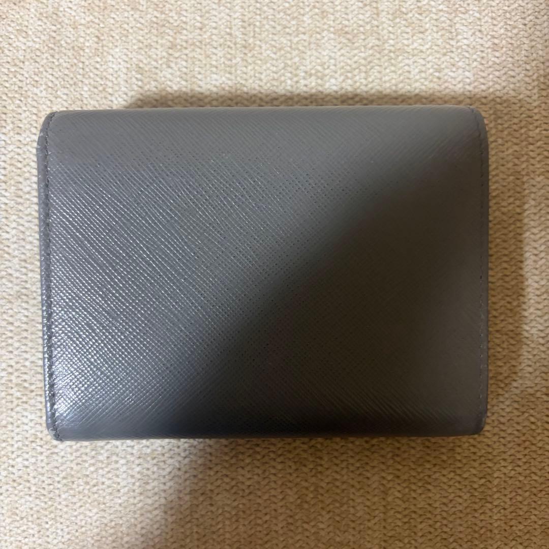 外箱/保証書付き PRADA ミニ財布 サフィアーノレザー リボン