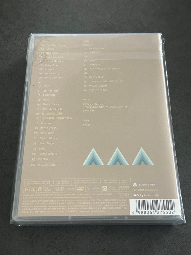 ミュージック AAA DOME TOUR 15th ANNIVERSARY