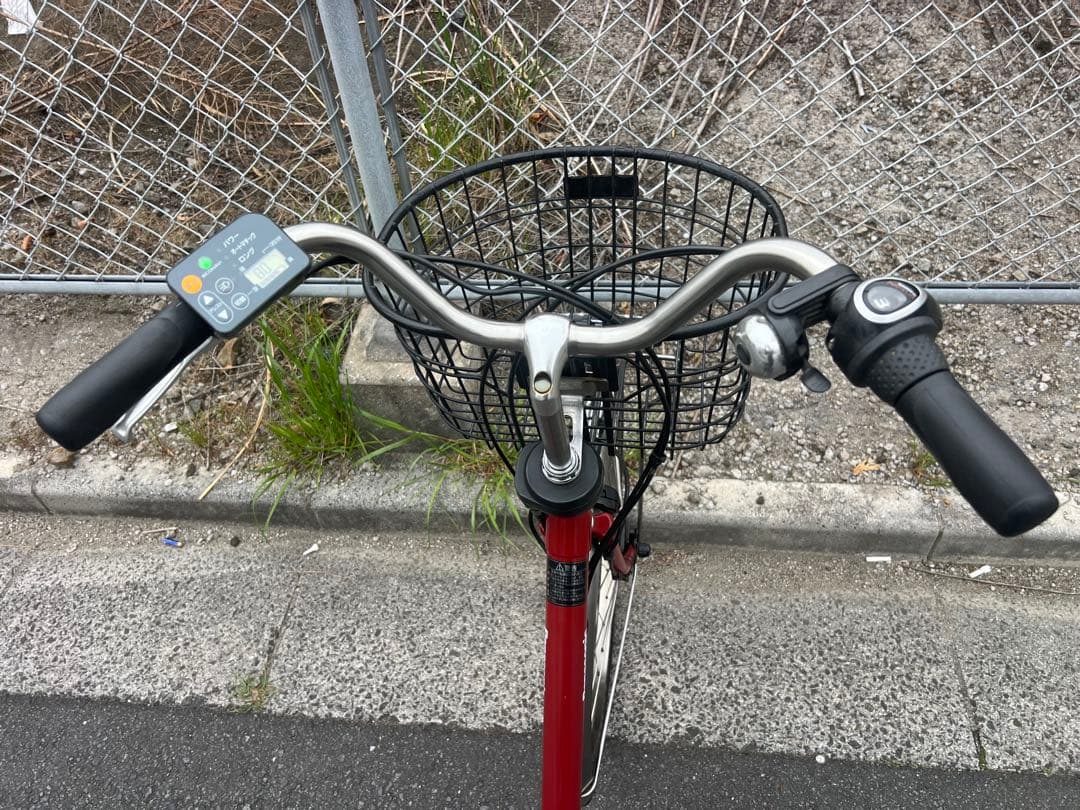 パナソニックエコナビ付き電動アシスト自転車26インチ関東圏配送可能 程度良好
