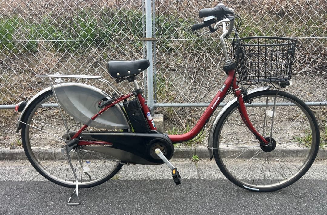 パナソニックエコナビ付き電動アシスト自転車26インチ関東圏配送可能 程度良好