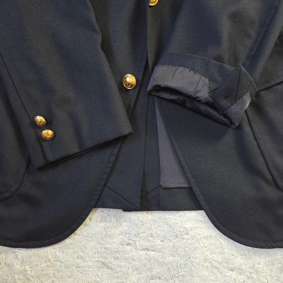 美品 BEAMS+ 金ボタン 紺ブレ WIND STOPPER サイズM 濃紺