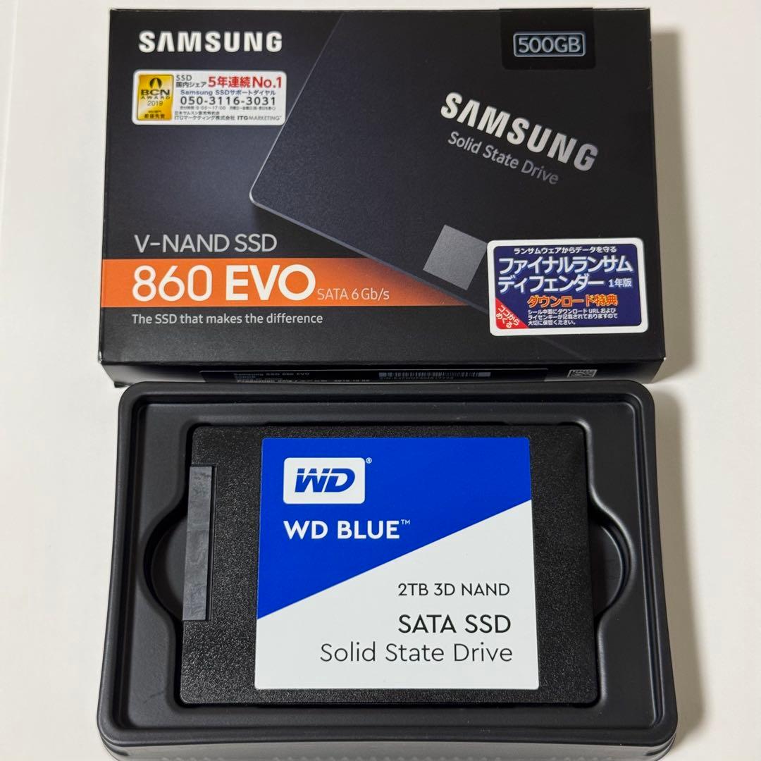 【健康状態100%】ウエスタンデジタルSSD 2TB
