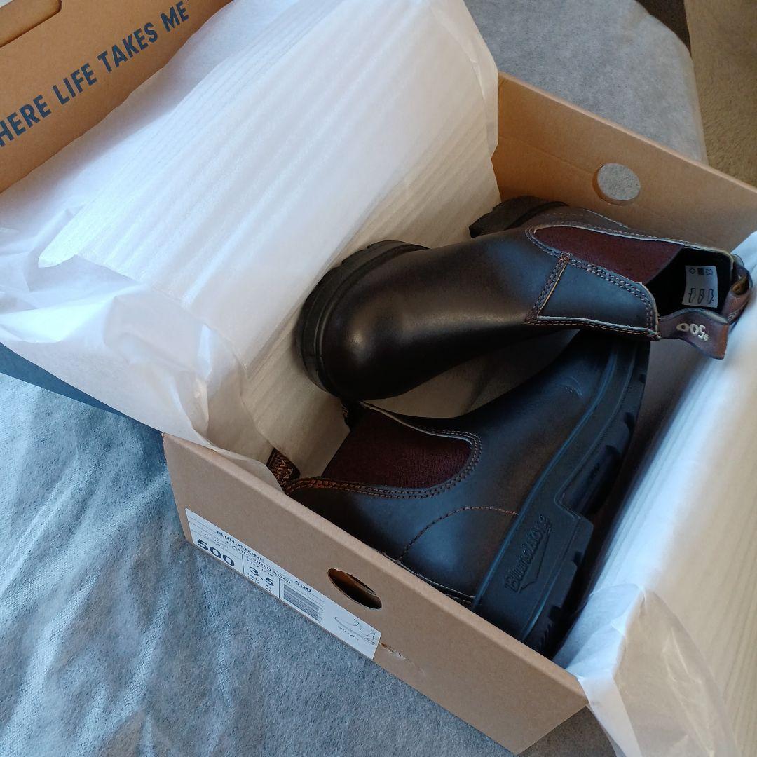 ブランドストーンBlundstoneUK3.5本革レザーサイドゴアブーツ☆未使用