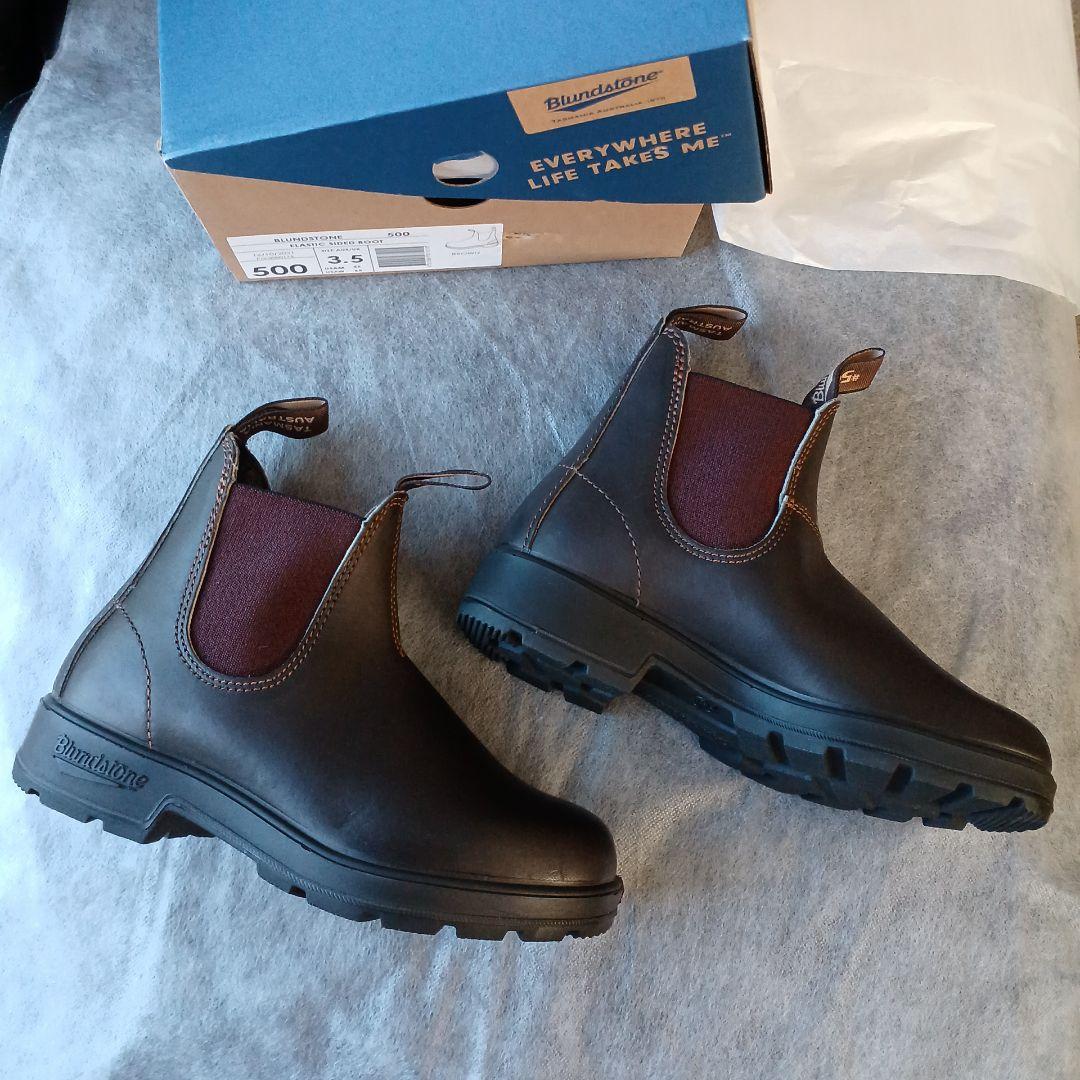 ブランドストーンBlundstoneUK3.5本革レザーサイドゴアブーツ☆未使用