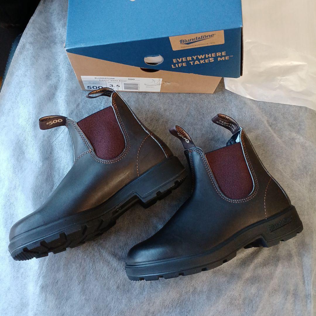 ブランドストーンBlundstoneUK3.5本革レザーサイドゴアブーツ☆未使用