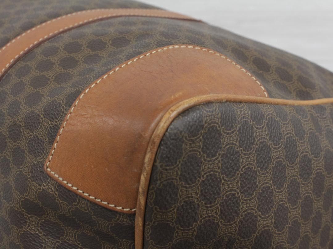 ■CELINE/セリーヌ マカダム ボストンバッグ キャリーバッグ 45