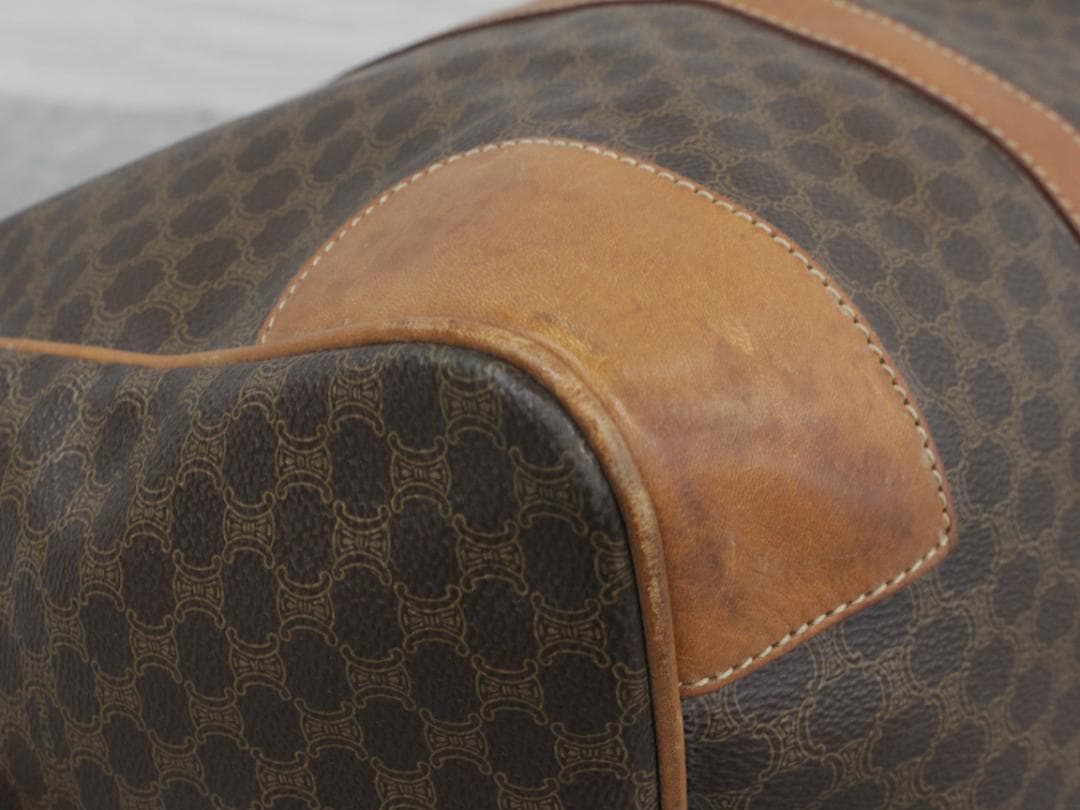 ■CELINE/セリーヌ マカダム ボストンバッグ キャリーバッグ 45